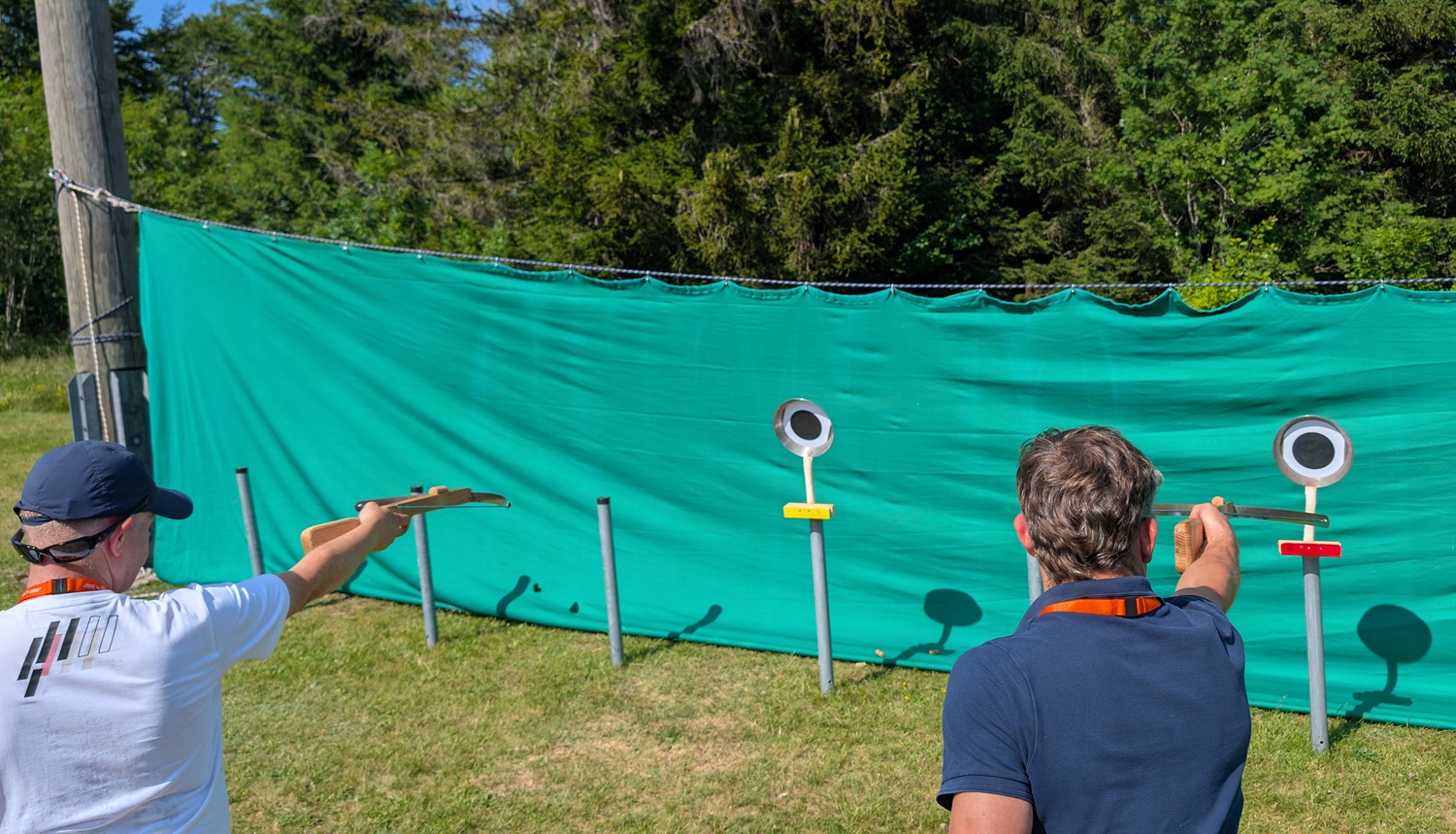 Biathlon Schießstand Korkenarmbrust Biathlon Schießstand Korkenarmbrust