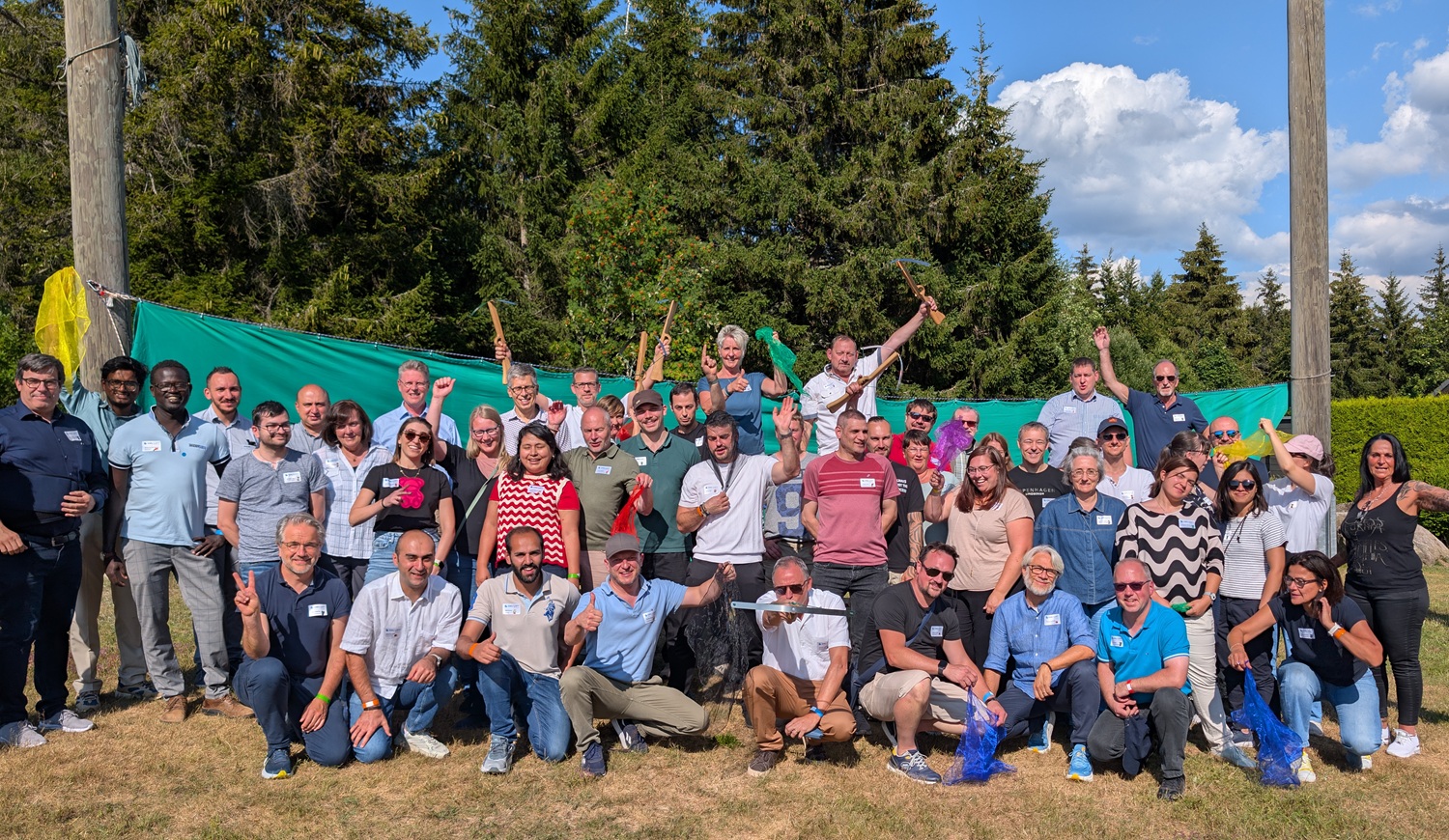 Team-Biathlon beim Teamevent im Schwarzwald Team-Biathlon beim Teamevent im Schwarzwald