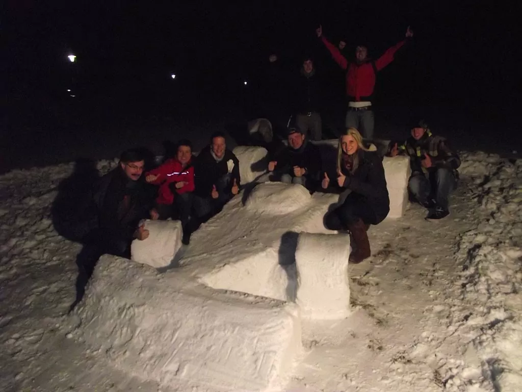 Schneeskulptur