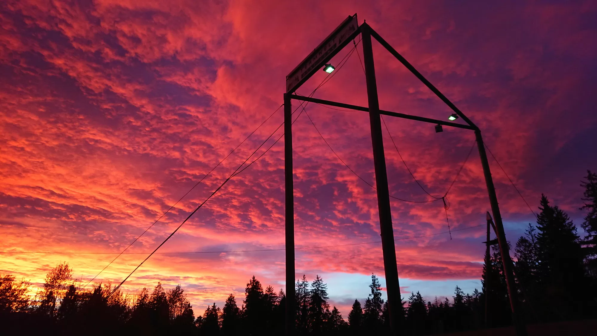 Sonnenuntergang Teamwelt Höchenschwand