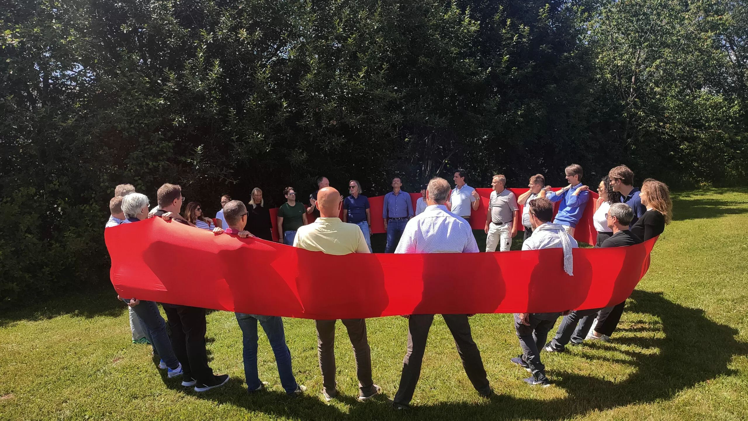 Das rote Band-Teambuilding