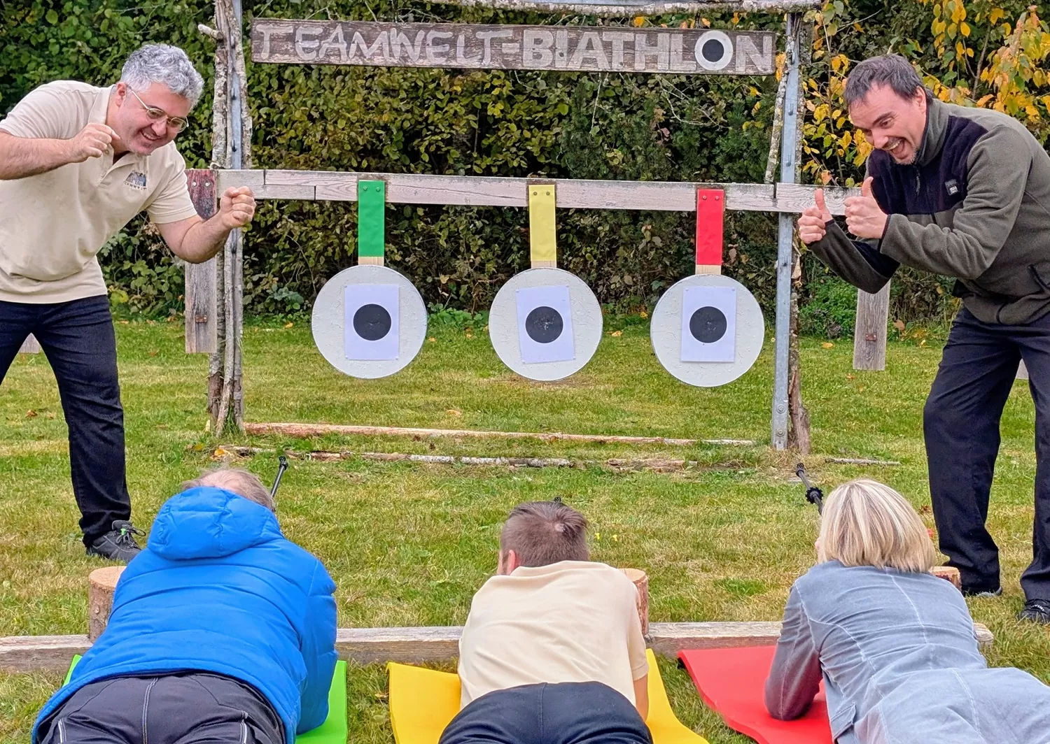 Blasrohr Sommer-Biathlon klein Blasrohrschießen